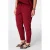 MS Mode straight leg broek Plus Size – donkerrood