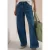 Cecil Dames Jeans met High Waist en Flared pijpen in een Loose Fit pasvorm in Blauw