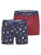 Happy Shorts Boxershorts ‘Christmas’  navy / gemengde kleuren / bordeaux