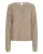 ICHI Gebreid vest ‘IHKAMARA’  donkerbeige