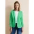 Street One Dames Blazer met plooien in Groen