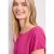 Street One Dames Shirt met boothals en smokdetail in Pink