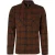 No Excess Overshirt Button Closure Check With Wool Camel