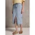 Denim rok met gebleekte look