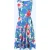 Topvintage Exclusive ~ Cindi Floral swing jurk in kobaltblauw