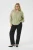 Blouse met lange mouwen Regular fit Oil Green/ Moonstruck Stripe