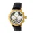 Heritor Automatic Aura herenhorloge met half skelet en lederen band
