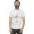 Disney Heren Beauty And The Beast Lumiere Distressed T-shirt (Wit)