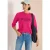 Cecil Dames Sweater met lange mouwen en borduursel in Pink
