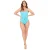 Be You Dameszwempak met riem en structuurpatroon (Aqua)