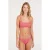 Protest voorgevormde crop bikinitop MIXRUBY met ribstructuur roze