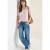Cecil Dames Shirt met ronde V-hals in Roze