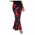 I Saw It First Satijnen maxi-rok voor dames (Zwart, Rood)
