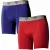 Q1905 Boxer 2-pack blue / red