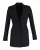 Acne Studios Center Twill Lange Jas in Zwart Katoen