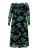 YOEK Jurk  blauw / groen / zwart
