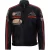 Leren race-motorfietsjack met rits