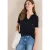 Cecil Dames Shirt met korte mouwen en gespleten hals in Blauw