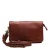 Chabo Bags leren crossbody tas Borneo Style roodbruin