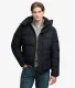 Premium Puffer Jas Met Capuchon Black