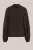 WE Fashion – Dames blouse met ballonmouwen – Regular fit – Donkerbruin –