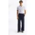 Heren Brede Pantalon van Tricot met Riem