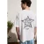 Oversized T-shirt met ronde hals en print