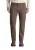 Zip and Button Trousers with Pockets – Brown Pants