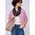 Street One Dames Sjaal met lus in effen kleur in Paars