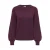 JDY aansluitende gebreide trui met glitters – aubergine