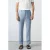 Mango Man linnen slim fit chino – lichtblauw