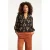 Smashed Lemon Ornament geprint top in zwart en camel |