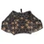 Alexander McQueen De Manta clutch met print in zwart satijn en leer.