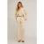 Motivi Satin Palazzo Trousers Beige