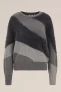 WE Fashion – Dames trui met structuur – Regular fit – Grijs –