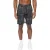 Crosshatch Heren Bardon Camo Cargo Shorts (Zwart Camo)