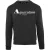 Aquascutum Heren Sweatshirt met Opschrift Crew Hals (Zwart)