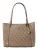 GUESS Schoudertas ‘ECO ERICA ELITE TOTE’  lichtbruin / donkerbruin