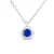 Solitaire ketting zirkoniumoxide zilver 925
