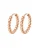 Hey Happiness Oorbellen ‘Large Beaded Hoop’  rose-goud