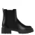 Calvin Klein chunky leren chelsea boots met profielzool – zwart