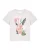 Watapparel Shirt ‘Flamingo mit Blumen’  lichtgrijs / grijs gemêleerd / gemengde kleuren