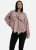 Mocha oversized trui met strik aan de voorkant