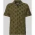 FYNCH-HATTON slim fit poloshirt met structuurpatroon