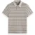 Scotch & Soda Textured Stripe Blocked Ss Polo Grey/grey