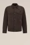 WE Fashion – Heren jack met suèdelook – Regular fit – Donkerbruin –