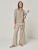 YOU LOOK PERFECT Huispak ‘LOUNGEWEAR SET  – Pullover Bailey & Pants Bailey’  taupe