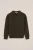 WE Fashion – Jongens fijngebreide polo – Regular fit – Legergroen – Katoen –