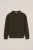 WE Fashion – Jongens fijngebreide polo – Regular fit – Legergroen – Katoen –