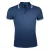 SOLS Heren Pasadena getipt korte mouw Pique Polo Shirt (Franse marine / Wit)